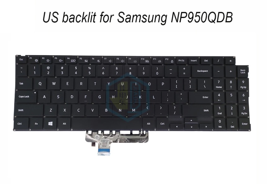 Клавиатура для Samsung NP950QDB с подсветкой